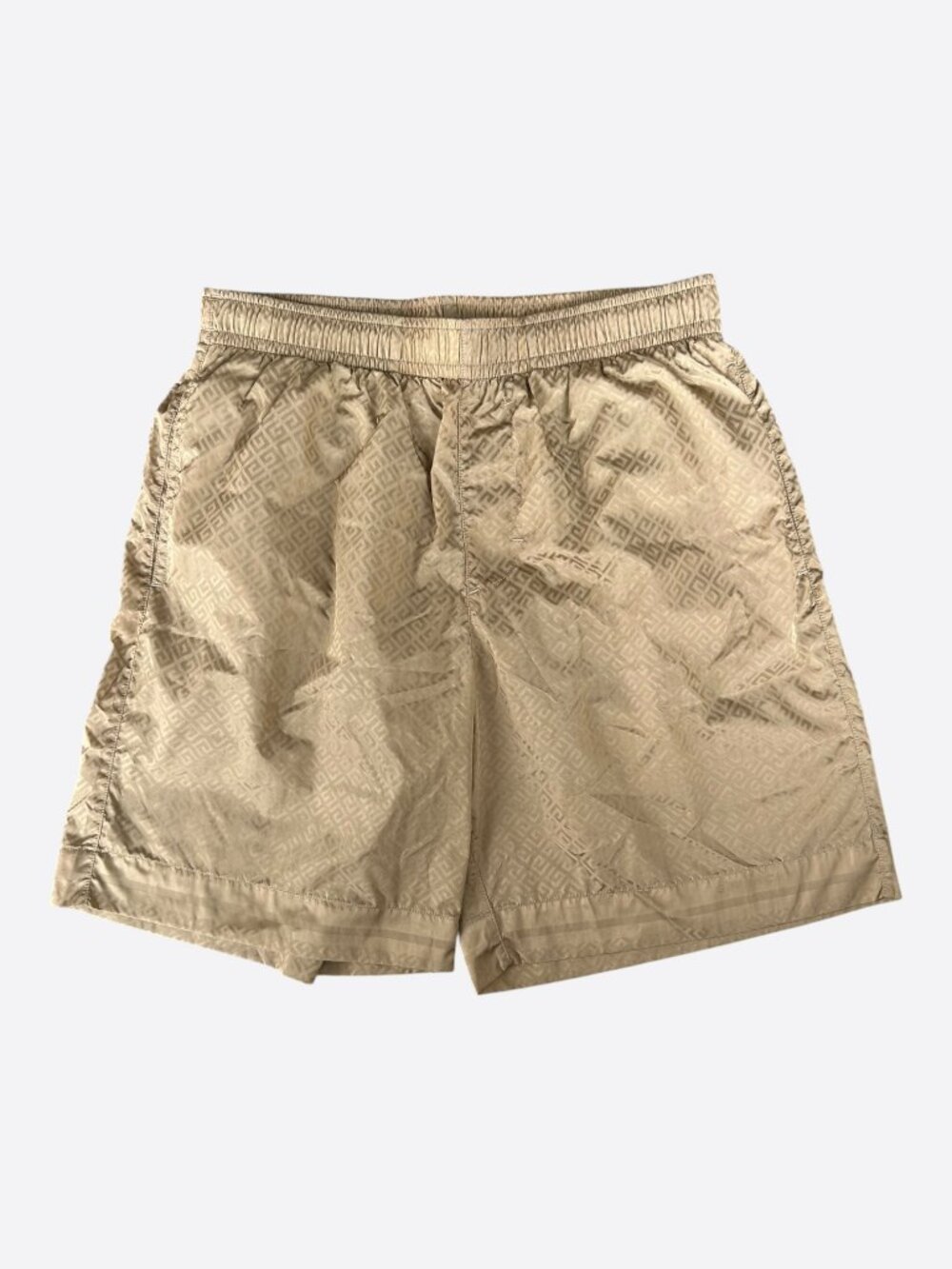 Givenchy Tan Monogram Swim Shorts